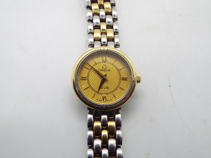 Omega - A lady's Omega De Ville wrist watch, the case back marked 56361296, - Image 3 of 8