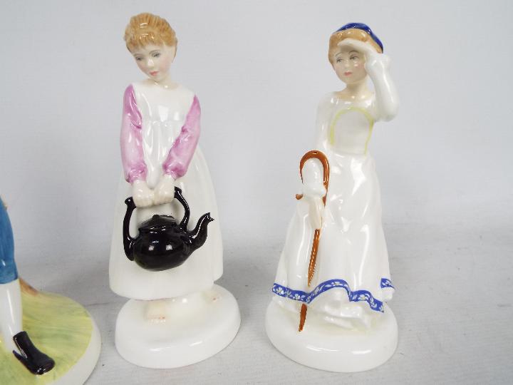 Four Royal Doulton Nursery Rhymes Collection figures comprising Little Boy Blue, Little Bo-Peep, - Image 2 of 7