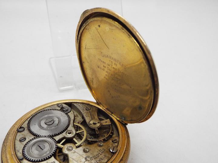A gold plated, full hunter pocket watch. - Image 5 of 5