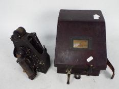 A World War Two (WWII / WW2) RAF Bubble Sextant Mk IX contained in bakelite case
