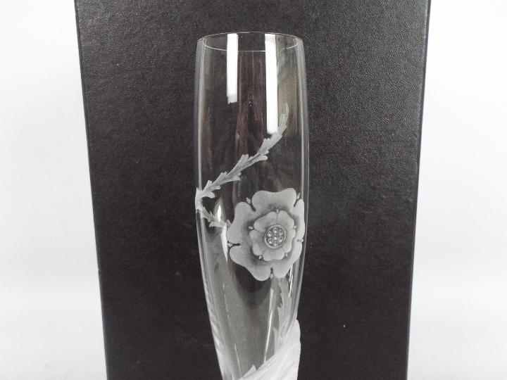 A boxed, limited edition, Dartington Crystal, The Gallery collection Celebration Flute, - Image 4 of 5