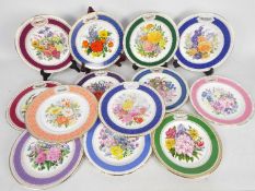 A collection of Royal Horticultural Society Chelsea Flower Show Year Plates, 1981 to 1993.
