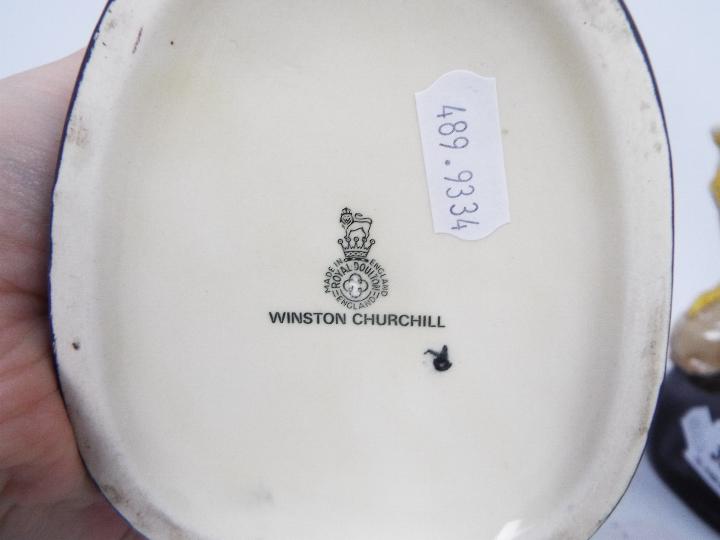 Royal Doulton - A 1992 Winston Churchill character jug of the year with certificate and two Royal - Image 10 of 10