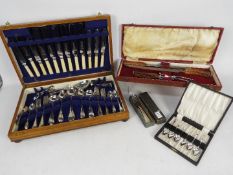 A canteen of cutlery comprising 54 pieces, six place setting, cased,