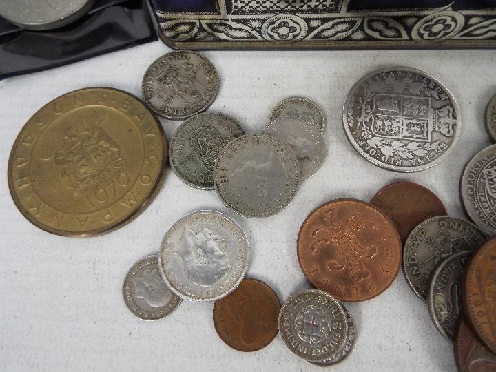 A collection of coins, Victorian and later, predominantly UK, some with silver content. - Image 3 of 5