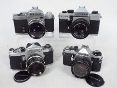 Photography - Cameras and lenses to include a Pentax ME with1:1,7 / 50mm lens,