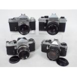 Photography - Cameras and lenses to include a Pentax ME with1:1,7 / 50mm lens,