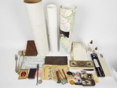 A mixed lot to include mixed ephemera from the first part of the 20th century to include receipts,