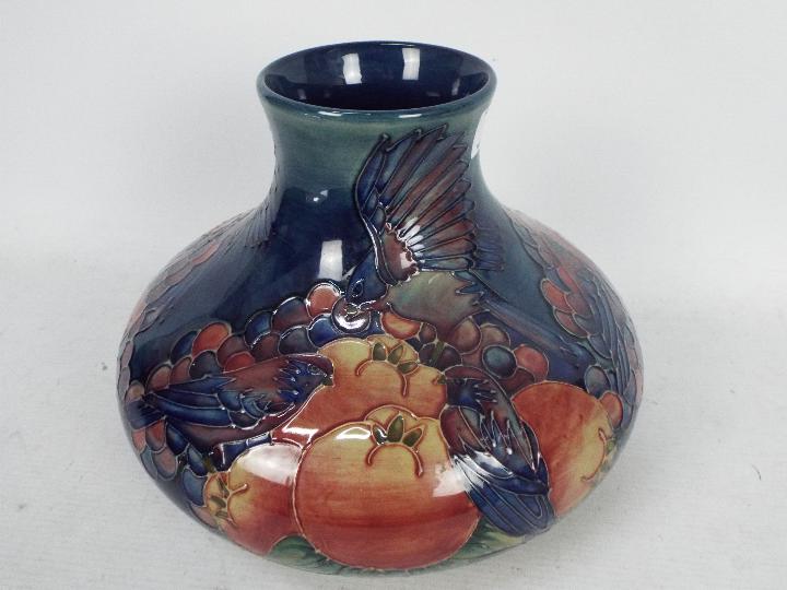 Moorcroft Pottery- a large squat baluster vase tubelined and hand painted in the pomegranate - Image 3 of 7