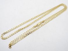 A 9ct yellow gold necklace, 60 cm (l), approximately 6.8 grams.