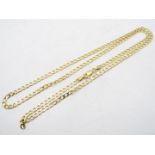 A 9ct yellow gold necklace, 60 cm (l), approximately 6.8 grams.
