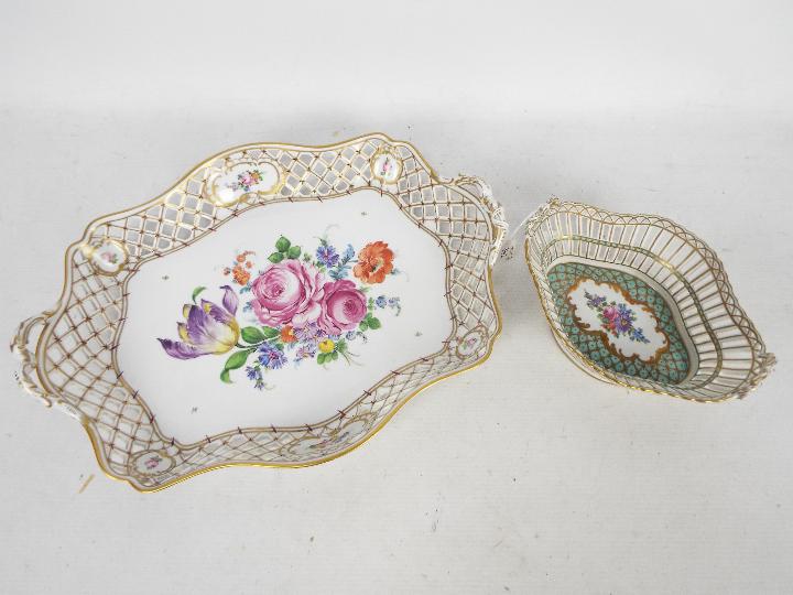 Two pieces of Saxon Porcelain Manufactory,