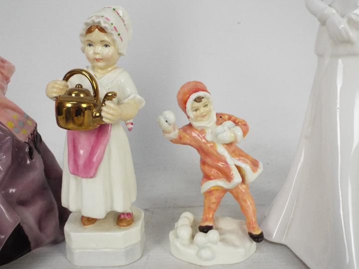 Royal Worcester - Three Freda Doughty designed figures comprising First Dance, - Image 3 of 5