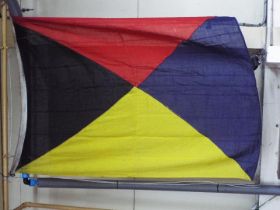 Signal Flag - an original Naval signal flag - Z (Require a Tug) - size approx ___