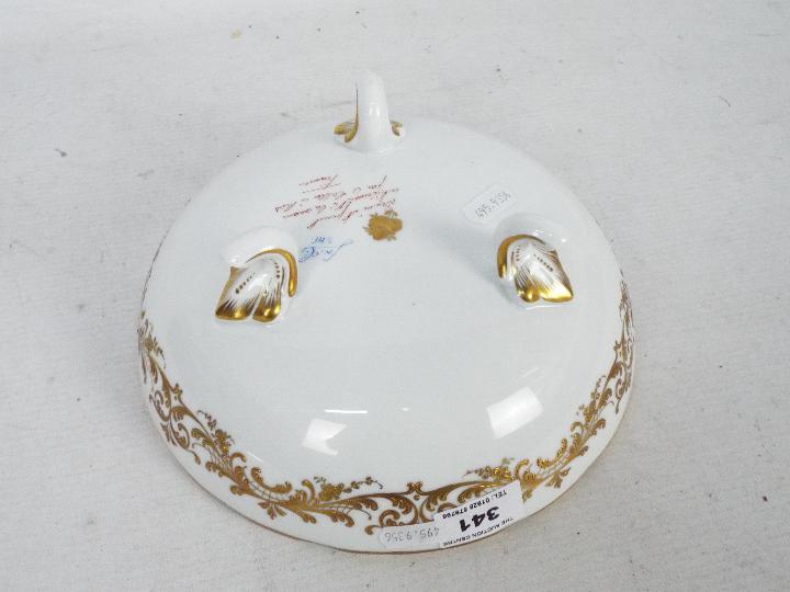 Le Tallec - French porcelain bowl with floral decoration and gilt highlights, - Image 4 of 5