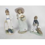 Nao by Lladro - three figurines,