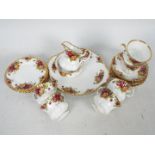 Royal Albert - A quantity of tea wares in the Old Country Roses pattern, comprising three trios,