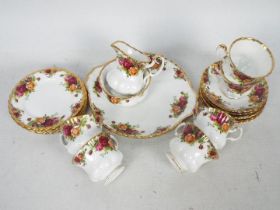 Royal Albert - A quantity of tea wares in the Old Country Roses pattern, comprising three trios,