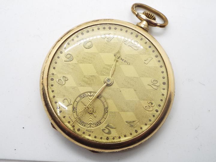 A Swiss open faced pocket watch in rolle - Image 2 of 4
