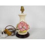 Moorcroft Pottery- a table lamp tubeline