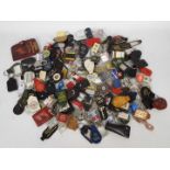 A large collection of various keyrings.