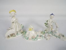 Raymond Paynet for Rosenthal, three porcelain figural groups from the 7010 series The Lovers,