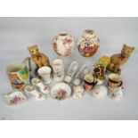 A mixed lot of ceramics to include Masons Ironstone, Royal Crown Derby, Coalport, Paragon,