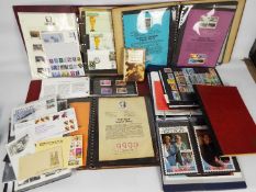 Philately - Binders of stamps to include Jersey mint stamps, American Commemorative Collections,