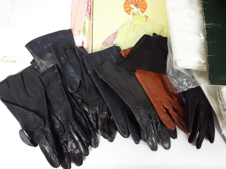 A quantity of lady's accessories to include silk and similar scarves, gloves and other. - Image 2 of 6