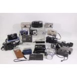Photography - A collection of cameras to include Pentax, Fuji, a Minolta 16 Model P,