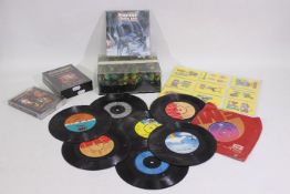 Lot to include Star Wars audio books, a small quantity of 7" vinyl records comprising Kate Bush,