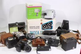 Photography - A collection of cameras to include Pentax, Agfa, Panasonic and similar,