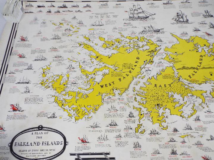 A map of the Falkland Islands and a quan - Image 8 of 9