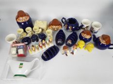 Various promotional ceramics to include Lurpak, Tetley, Clover Snow White toast rack and similar.