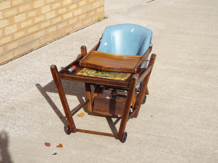 A good quality metamorphic highchair. - Image 2 of 3