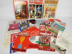 Football programmes, books and ephemera.