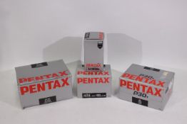 Photography - A boxed Pentax P30T camera body, a boxed Pentax lens, soft case and flash.
