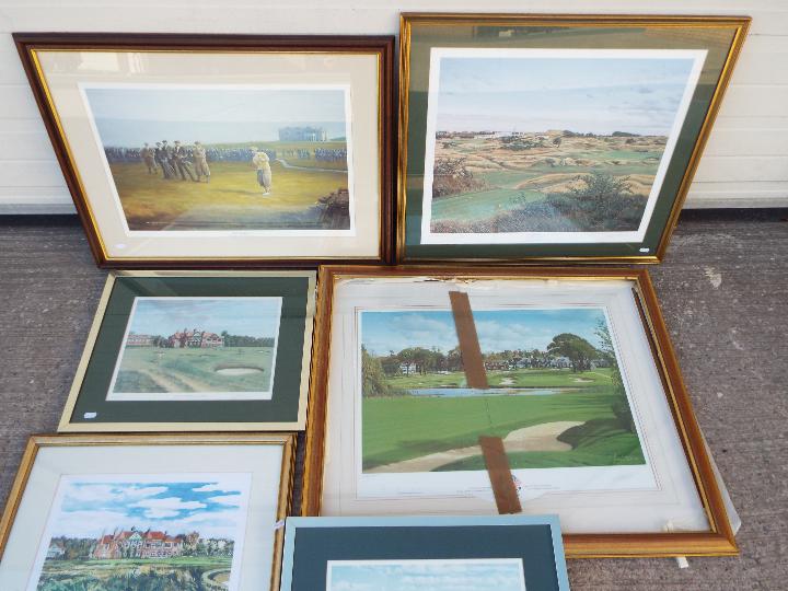 Six prints of golfing interest to include Graeme Baxter, Peter Slater and similar, - Image 3 of 3