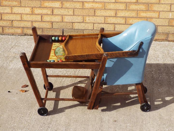 A good quality metamorphic highchair. - Image 3 of 3