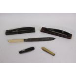 Lot to include two straight razors, one a Puma and the other J Brauner, both in cases,