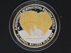 Silver - 3rd annual balloon glow 1989 - A RARE 1 troy oz (31.1 grams) fine grade .