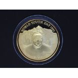 Silver - World youth day Pope- A 1 troy oz (31.1 grams) fine grade .