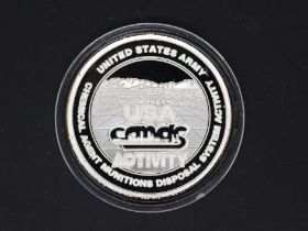 Silver - USACAMDS - A 1 troy oz (31.1 grams) fine grade .