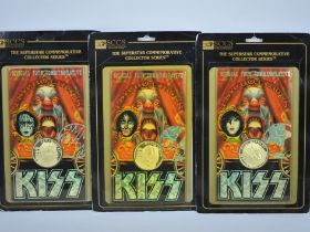 Silver - Three KISS band members 19968-1999. Three 1 troy oz (31.1 grams) fine grade .