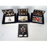 Three Royal Mint United Kingdom Proof Coin Collection sets comprising 2005, 2006 and 2007,