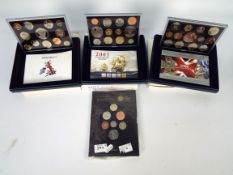 Three Royal Mint United Kingdom Proof Coin Collection sets comprising 2005, 2006 and 2007,