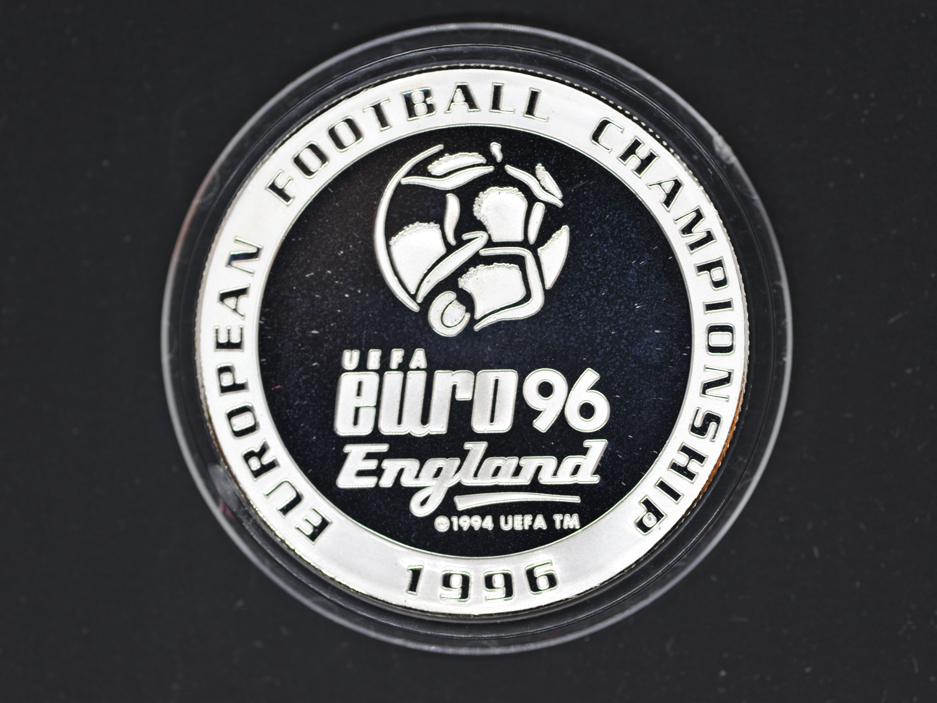 Silver - Euro 96 England - A 1 troy oz (31.1 grams) fine grade . - Image 2 of 2