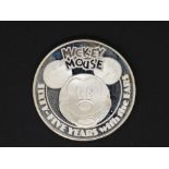 Silver - Disney 65 YEARS MICKEY MOUSE - A 1 troy oz (31.1 grams) fine grade .