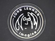 Silver - JOHN LENNON IMAGINE - A 1 troy oz (31.1 grams) fine grade .