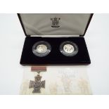 Royal Mint - The Victoria Cross 1856-2006, two UK 2006 Silver Proof fifty pence coins, each coin .